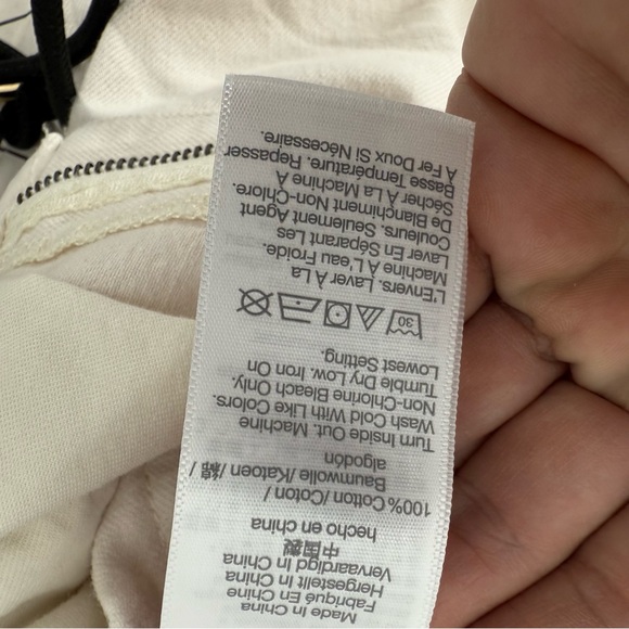 Madewell wide leg sweep ivory Denim Trousers 27 - Picture 11 of 13